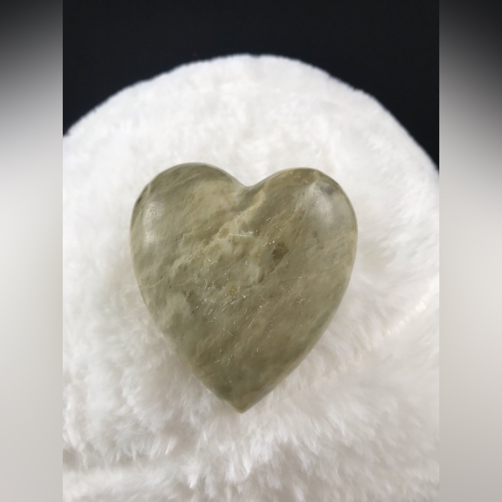Olive Green Genuine ONYX Heart